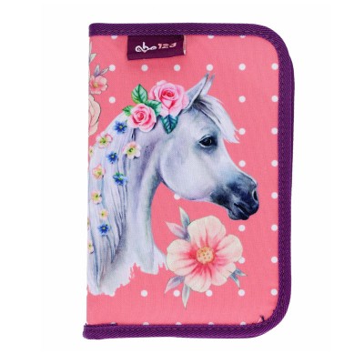 ABC123 Несесер с 1 цип HORSE, Кон, зареден 24 ел. 831396, за момиче, многоцветен 831396 ABC123 Несесер с 1 цип HORSE, Кон, зареден 24 ел. 831396, за момиче, многоцветен 831396