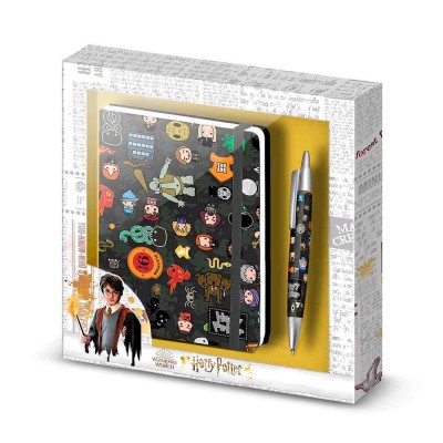 Karactermania комплект дневник с ластик 100л + химикалка в кутия HARRY POTTER Leviosa, 01926 , за момиче и момче 01926