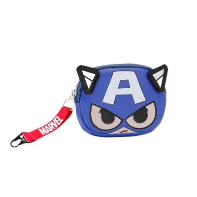 Karactermania кръгло Портмоне Мarvel CAPTAIN AMERICA, 02866, момче, синьо 02866 Karactermania кръгло Портмоне Мarvel CAPTAIN AMERICA, 02866, момче, синьо 02866