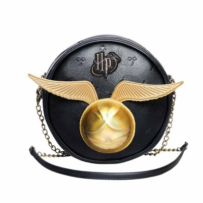 Karactermania кръгла 3D чанта HARRY POTTER Wings, 02895, черно и златно 02895 Karactermania кръгла 3D чанта HARRY POTTER Wings, 02895, черно и златно 02895