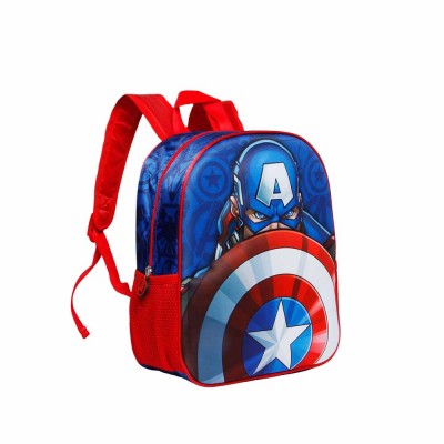 Karactermania Детска 3D раница, CAPITAN AMERICA Patriot , 02925, синьо и червено, за момче 02925 Karactermania Детска 3D раница, CAPITAN AMERICA Patriot , 02925, синьо и червено, за момче 02925