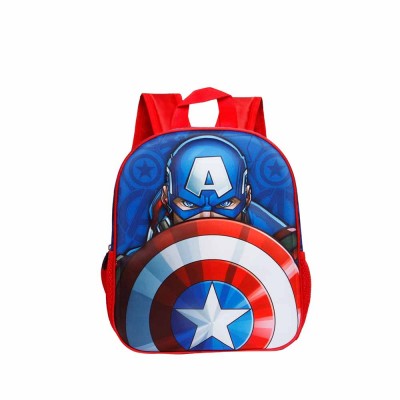 Karactermania Детска 3D раница, CAPITAN AMERICA Patriot , 02925, синьо и червено, за момче 02925 Karactermania Детска 3D раница, CAPITAN AMERICA Patriot , 02925, синьо и червено, за момче 02925