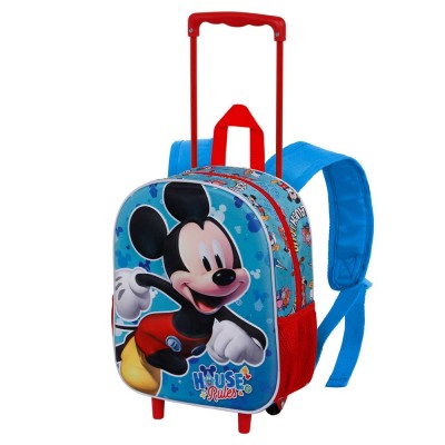 Karactermania Детска 3D раница на колела, MICKEY MOUSE House, 05543, светло синьо и червено, за момче 05543 Karactermania Детска 3D раница на колела, MICKEY MOUSE House, 05543, светло синьо и червено, за момче 05543