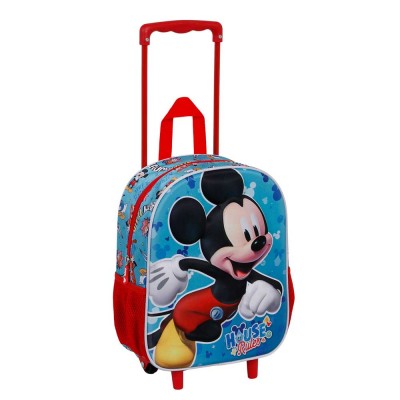 Karactermania Детска 3D раница на колела, MICKEY MOUSE House, 05543, светло синьо и червено, за момче 05543 Karactermania Детска 3D раница на колела, MICKEY MOUSE House, 05543, светло синьо и червено, за момче 05543