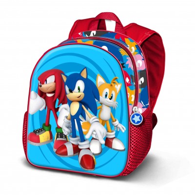 Karactermania детска 3D раница SONIC Friends, Соник, 05720, синьо и червено , за момче 05720 Karactermania детска 3D раница SONIC Friends, Соник, 05720, синьо и червено , за момче 05720