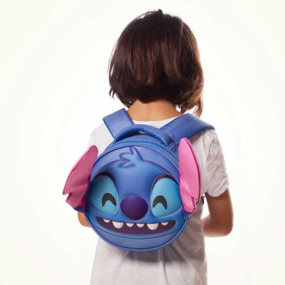Karactermaia Детска 3D малка раница, STITCH Emoji, 06099 , синьо и розово 06099 Karactermaia Детска 3D малка раница, STITCH Emoji, 06099 , синьо и розово 06099