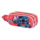 Karactermania 3D несесер с 2 отделения Lilo and Stitch Thing, 06488, момиче, червен