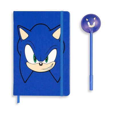 Karactermania детски комплект SONIC Face таен дневник 100 листа и химикалка в кутия , 06766, син 06766 Karactermania детски комплект SONIC Face таен дневник 100 листа и химикалка в кутия , 06766, син 06766