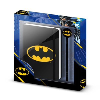 Karactermania Kомплект таен дневник с химикалка Batman Batsignal, 07565, момче, черен Karactermania Kомплект таен дневник с химикалка Batman Batsignal, 07565, момче, черен