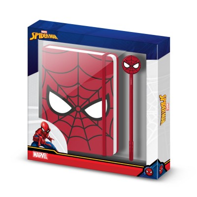 Karactermania Kомплект таен дневник с химикалка Spiderman Chibi, 07568, момче, червен Karactermania Kомплект таен дневник с химикалка Spiderman Chibi, 07568, момче, червен