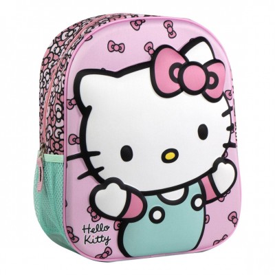 Cerda Детска раница 3D HELLO KITTY, Т 2100005877, момиче, розова, многоцветна