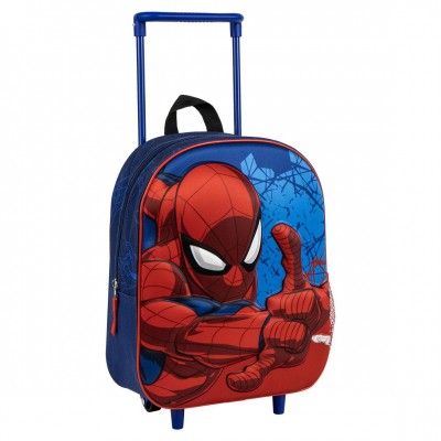 Cerda Детска 3D раница на колела SPIDERMAN, Т 2100006181, момче, многоцветна