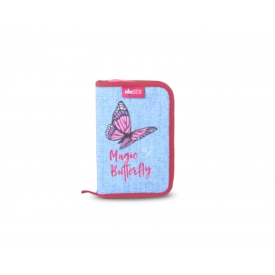 ABC123 Ученическа ергономична раница BUTTERFLY, Пеперуда Комплект 5 в 1, 831297, за момиче 831297
