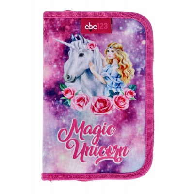 ABC123 Ученическа ергономична раница UNICORN 2022, Еднорог 3 в 1, 870937, за момиче, розово 870937 ABC123 Ученическа ергономична раница UNICORN 2022, Еднорог 3 в 1, 870937, за момиче, розово 870937