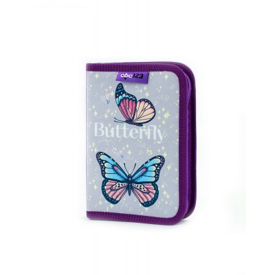 ABC123 Ученическа ергономична раница BUTTERFLY, Пеперуда Комплект 3 в 1, 831075, за момиче 831075 ABC123 Ученическа ергономична раница BUTTERFLY, Пеперуда Комплект 3 в 1, 831075, за момиче 831075