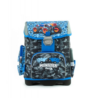 ABC123 Ученическа ергономична раница MONSTER TRUCK Комплект 3 в 1, 831099, за момче 831099