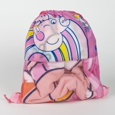 Cerda, PEPPA PIG детсски комплект шапка и плажна кърпа в сак, 2200010144, момиче, розов, многоцветен 2200010144 Cerda, PEPPA PIG детсски комплект шапка и плажна кърпа в сак, 2200010144, момиче, розов, многоцветен 2200010144