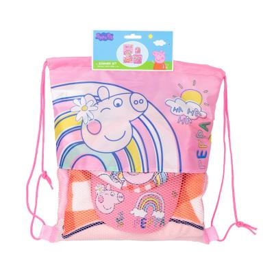 Cerda, PEPPA PIG детсски комплект шапка и плажна кърпа в сак, 2200010144, момиче, розов, многоцветен 2200010144 Cerda, PEPPA PIG детсски комплект шапка и плажна кърпа в сак, 2200010144, момиче, розов, многоцветен 2200010144