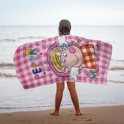 Cerda, PEPPA PIG детсски комплект шапка и плажна кърпа в сак, 2200010144, момиче, розов, многоцветен 2200010144 Cerda, PEPPA PIG детсски комплект шапка и плажна кърпа в сак, 2200010144, момиче, розов, многоцветен 2200010144