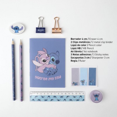 Cerda Ученически комплект с 10 елемента STITCH, Т 2700000347, многоцветен Cerda Ученически комплект с 10 елемента STITCH, Т 2700000347, многоцветен