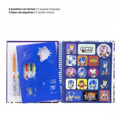 Cerda Детски креативен албум SONIC PRIME, 2700000853, син 2700000853