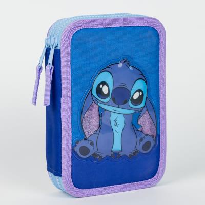 Cerda Несесер за училище 2 ципа STITCH , пълен, 2700001141, лилав 2700001141 Cerda Несесер за училище 2 ципа STITCH , пълен, 2700001141, лилав 2700001141