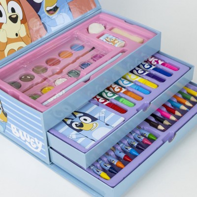 Cerda Рисувателен комплект в куфарче BLUEY, 3 нива, 2700001215, многоцветен 2700001215 Cerda Рисувателен комплект в куфарче BLUEY, 3 нива, 2700001215, многоцветен 2700001215