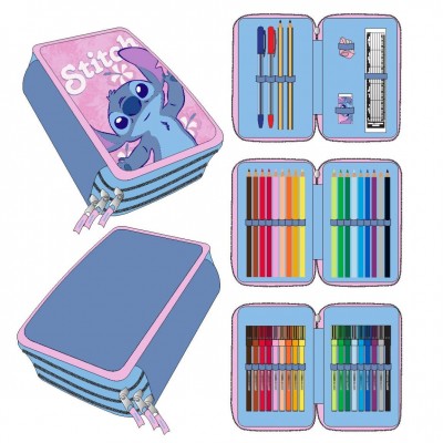 Cerda Несесер с 3 ципа STITCH, Т 2700001261, ПЪЛЕН, момиче, многоцветен