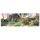 Пъзел Dino DINOSAURS BY THE LAKE, Динозаври на езерото - Панорамен пъзел 150 елемента, код 393301, многоцветен 393301 Пъзел Dino DINOSAURS BY THE LAKE, Динозаври на езерото - Панорамен пъзел 150 елемента, код 393301, многоцветен 393301