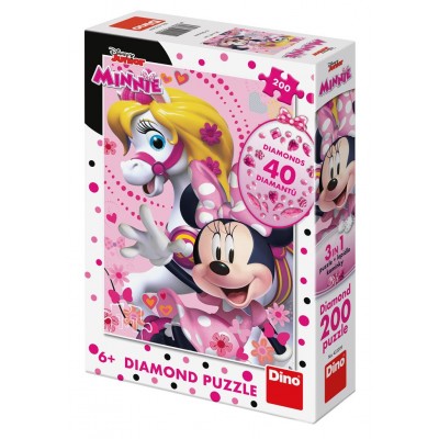 DINO- ДИАМАНТЕН ПЪЗЕЛ 200 елемента, MINNIE MOUSE, Мини Маус, код 422209, многоцветен 422209 DINO- ДИАМАНТЕН ПЪЗЕЛ 200 елемента, MINNIE MOUSE, Мини Маус, код 422209, многоцветен 422209