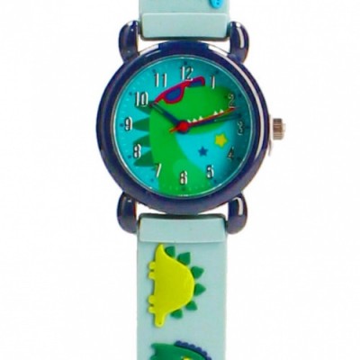 Vadobag Детски часовник Pret Happy Times Dino, Динозвър, 428-2669, за момче,синьо и зелено 428-2669 Vadobag Детски часовник Pret Happy Times Dino, Динозвър, 428-2669, за момче,синьо и зелено 428-2669