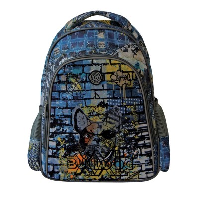 KAOS Малка раница BULDOG XXL, 44919, за момче, многоцветна 44919 KAOS Малка раница BULDOG XXL, 44919, за момче, многоцветна 44919