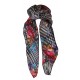 KAOS Моден тънък шал, шифон KALYPSO, 44979, с каре многоцветен 44979 KAOS Моден тънък шал, шифон KALYPSO, 44979, с каре многоцветен 44979