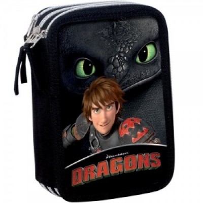 Несесер Троен Cerda, Dragons Fire, Как да си дресираш дракон, пълен, 52575, 12.5 x19.5 x 6 52575 Несесер Троен Cerda, Dragons Fire, Как да си дресираш дракон, пълен, 52575, 12.5 x19.5 x 6 52575
