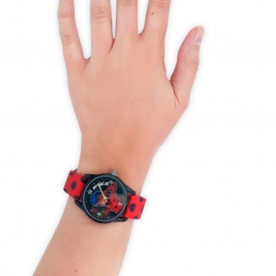 Vadobag Детски часовник LADY BUG MIRACULOUS Super Herpez, 460-2035, за момиче, червен 460-2035 Vadobag Детски часовник LADY BUG MIRACULOUS Super Herpez, 460-2035, за момиче, червен 460-2035