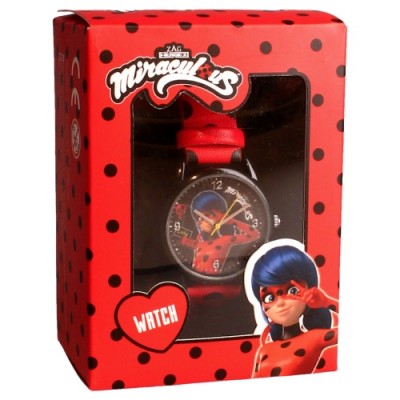 Vadobag Детски часовник LADY BUG MIRACULOUS Super Herpez, 460-2035, за момиче, червен 460-2035 Vadobag Детски часовник LADY BUG MIRACULOUS Super Herpez, 460-2035, за момиче, червен 460-2035