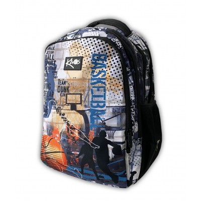 KAOS Ученическа раница 2в1 BASKETBALL 4 отделения, 47573, за момче, многоцветна 47573 KAOS Ученическа раница 2в1 BASKETBALL 4 отделения, 47573, за момче, многоцветна 47573