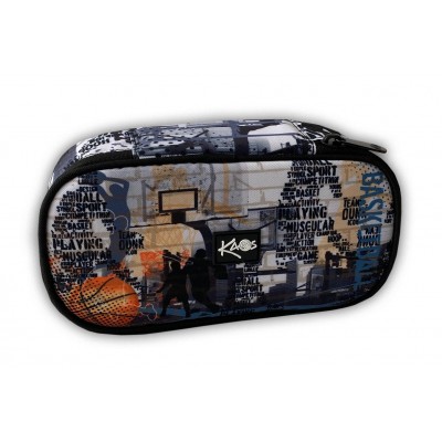 KAOS Ученически MAXI твърд несесер BASKETBALL, 47599, за момиче, многоцветен 47599 KAOS Ученически MAXI твърд несесер BASKETBALL, 47599, за момиче, многоцветен 47599