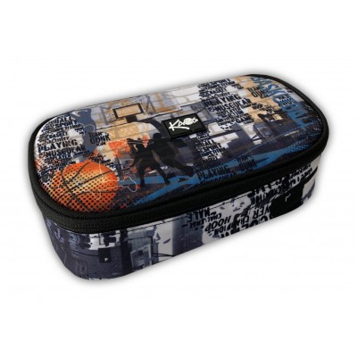 KAOS Ученически MAXI твърд несесер BASKETBALL, 47599, за момиче, многоцветен 47599 KAOS Ученически MAXI твърд несесер BASKETBALL, 47599, за момиче, многоцветен 47599