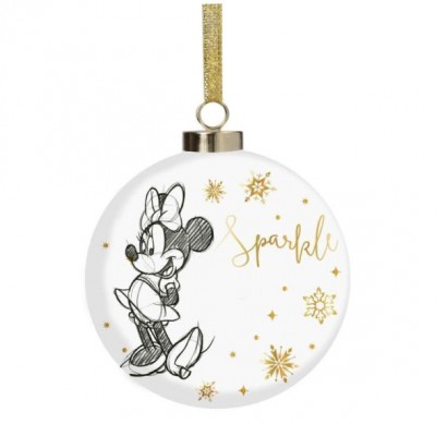 Widdop Bingham Луксозна керамична коледна топкаDisney Minnie Mouse, R 5017224904866, прозрачна, черно и жълто Widdop Bingham Луксозна керамична коледна топкаDisney Minnie Mouse, R 5017224904866, прозрачна, черно и жълто