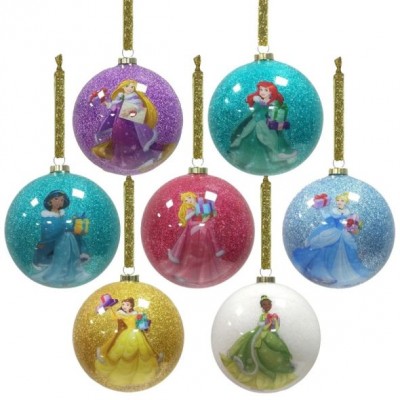 Widdop Bingham Комплект коледни топки Disney Princess 7 бр. в луксозна кутия, R 5017224942714, момиче, многоцветни R 5017224942714 Widdop Bingham Комплект коледни топки Disney Princess 7 бр. в луксозна кутия, R 5017224942714, момиче, многоцветни R 5017224942714