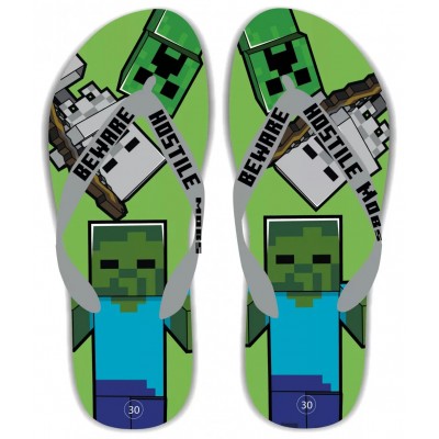 MINECRAFT джапанки, 9709331, зелени, многоцветни 9709331 MINECRAFT джапанки, 9709331, зелени, многоцветни 9709331