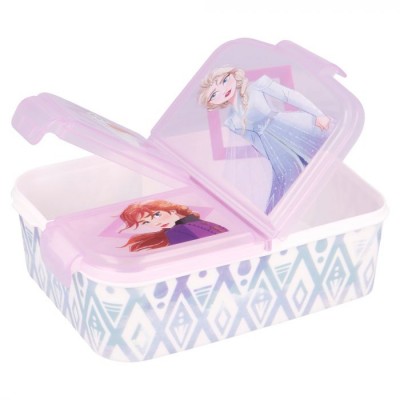 Кутия за храна с 3 отделения Frozen, 51020, за момиче, розова, многоцветна 51020 Кутия за храна с 3 отделения Frozen, 51020, за момиче, розова, многоцветна 51020