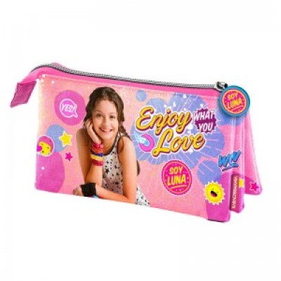 Karactermania, Несесер с 3 отделения, Soy Luna Enjoy, 32282, многоцветен 32282 Karactermania, Несесер с 3 отделения, Soy Luna Enjoy, 32282, многоцветен 32282