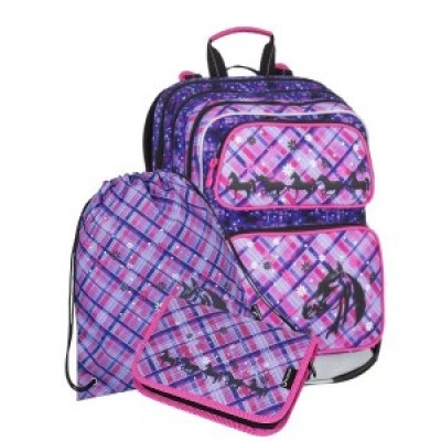 BAGMASTER Ученическа Антатомична раница GALAXY 7B, Комплект 3 в 1, 7230-1 за момиче. многоцветен 7230-1 BAGMASTER Ученическа Антатомична раница GALAXY 7B, Комплект 3 в 1, 7230-1 за момиче. многоцветен 7230-1