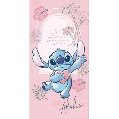 Cerda, детска плажна кърпа LILO and STITCH Aloha, 10075304, розова, многоцветна 10075304