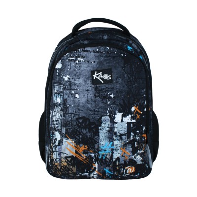 Kaos Ученическа раница 2 в 1 Porto, 54187, момче, черна, многоцветна Kaos Ученическа раница 2 в 1 Porto, 54187, момче, черна, многоцветна