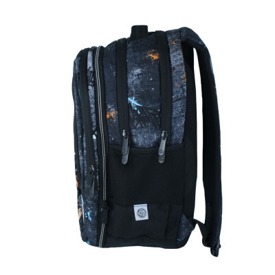 Kaos Ученическа раница 2 в 1 Porto, 54187, момче, черна, многоцветна Kaos Ученическа раница 2 в 1 Porto, 54187, момче, черна, многоцветна