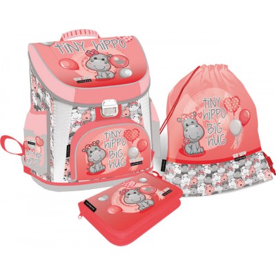Lizzy Card Комплект 3 в 1 Lollipop Thiny Hippo, Т 24116363, момиче, многоцветна