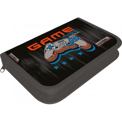 Lizzy Card Ученически несесер с 1 цип BOSSTEAM Gamer XCORE, T 24122102, Празен, момче, многоцветен